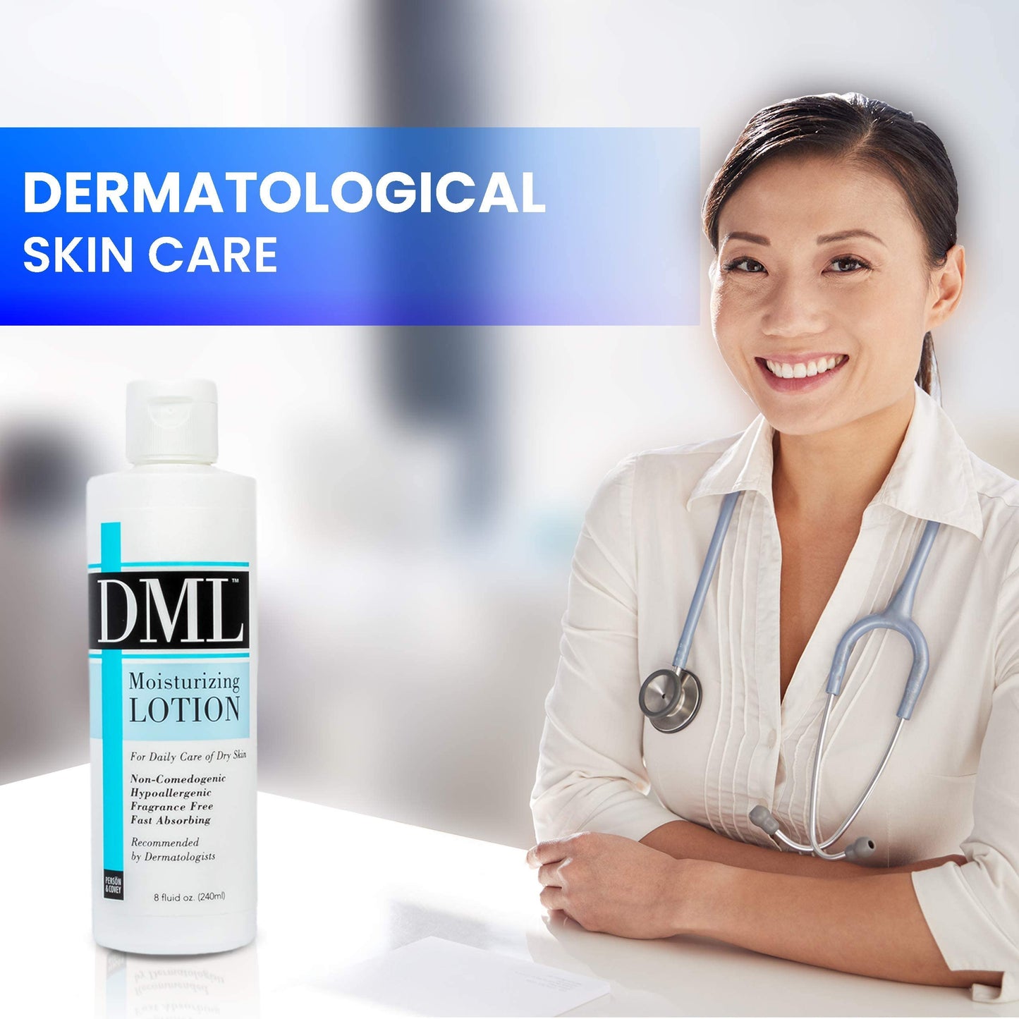 Dml Moisturizing Lotion, Fragrance Free - 8 Oz