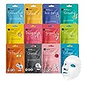 celavi Face Mask Set Korean Beauty Essence Facial Paper Sheet Mask Korea Skin Care Moisturizing 2 Packs of each 12 New flavors K-Beauty Skincare 24