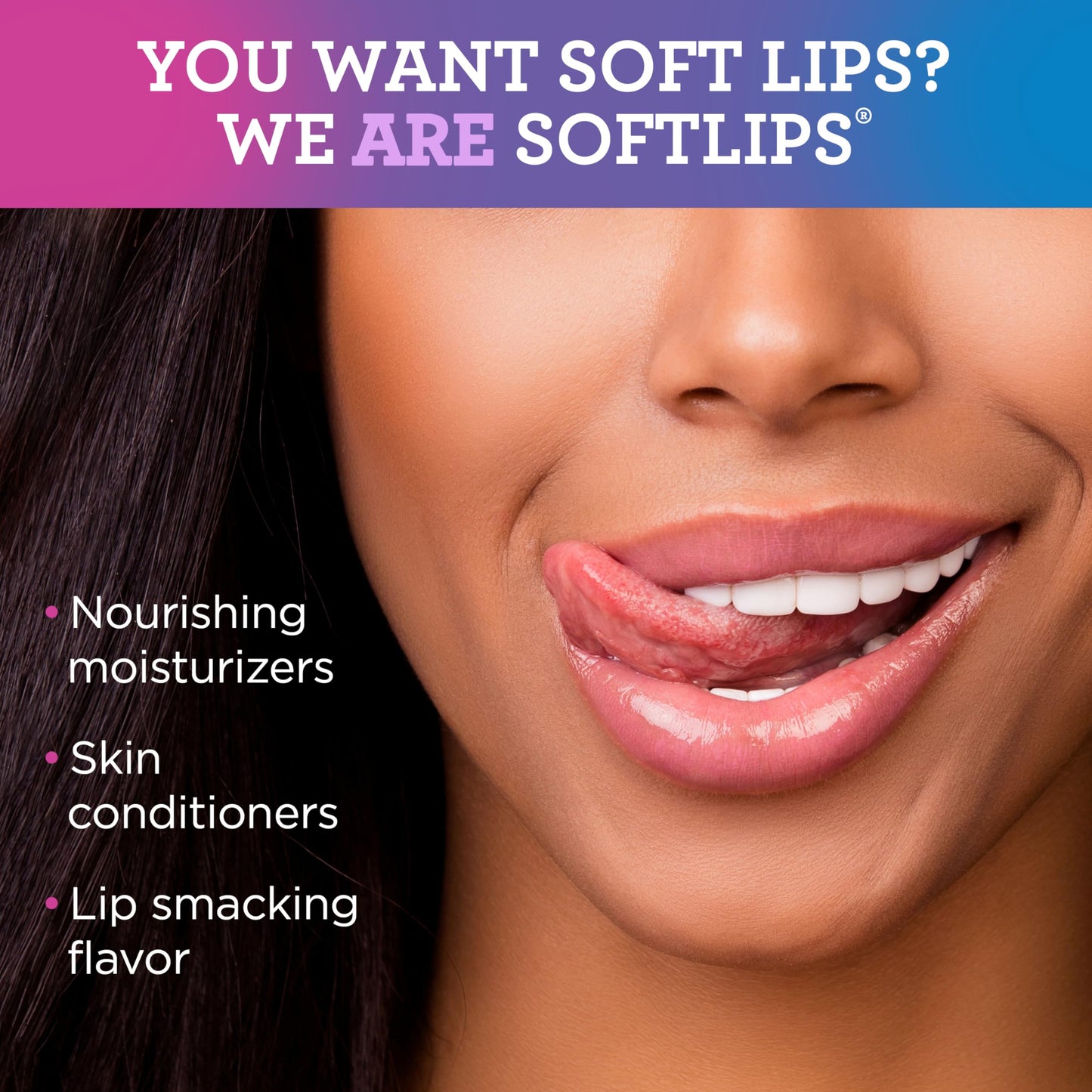 Softlips Daily Lip Moisturizer For Very Dry Lips, Multi-Flavored Lip Balms, Hydrates, Soothes & Prevents Dry, Chapped Lips, Smooth Glide Formula