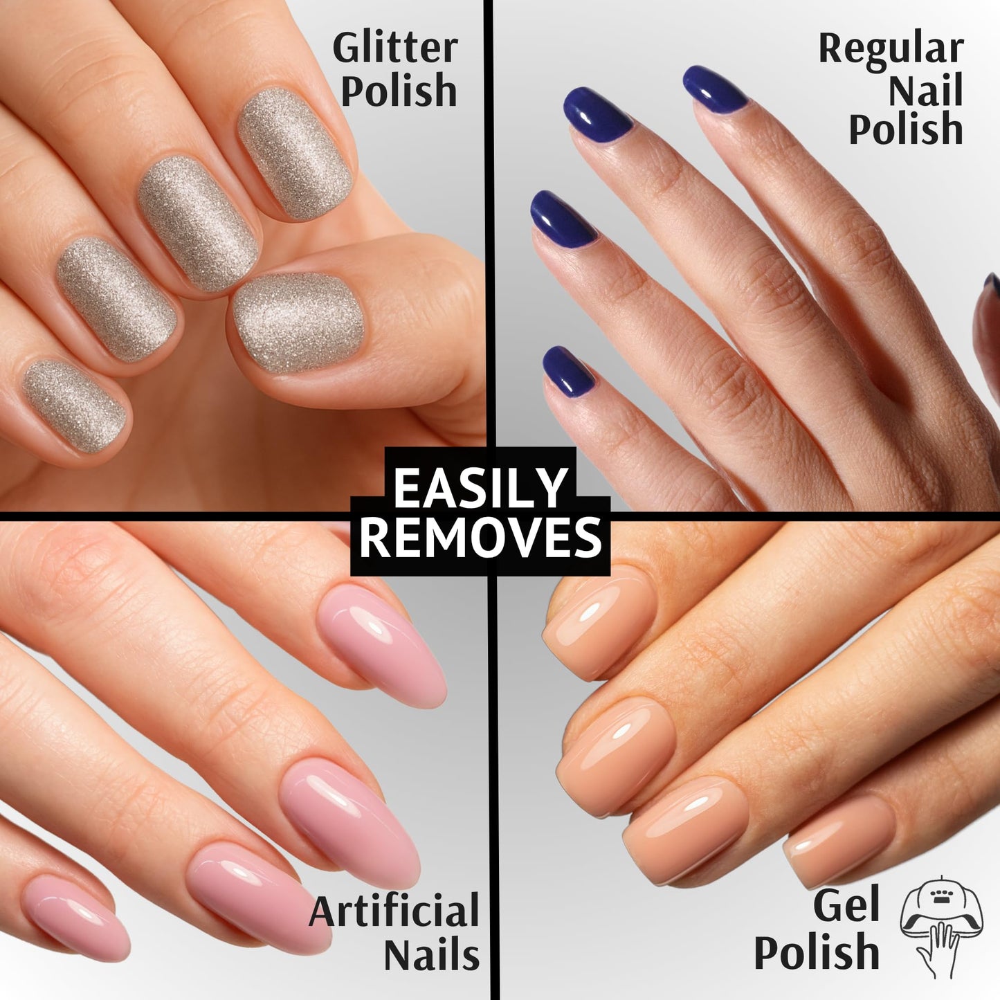 Pronto 100% Acetone Nail Polish Remover - Gel Polish Remover for Nails | Acetone Nail Polish Remover & Remover For Nails, Glue, Gel, Acrylic & Dip | Beauty and Personal Care Pronto