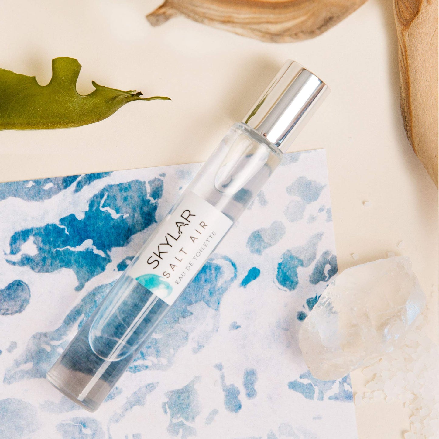 Salt Air Perfume By Skylar - Travel-Sized Rollerball - Paraben-Free, Phthalate-Free, Vegan, and Cruelty-Free Fragrance - Salty and Breezy - With Notes