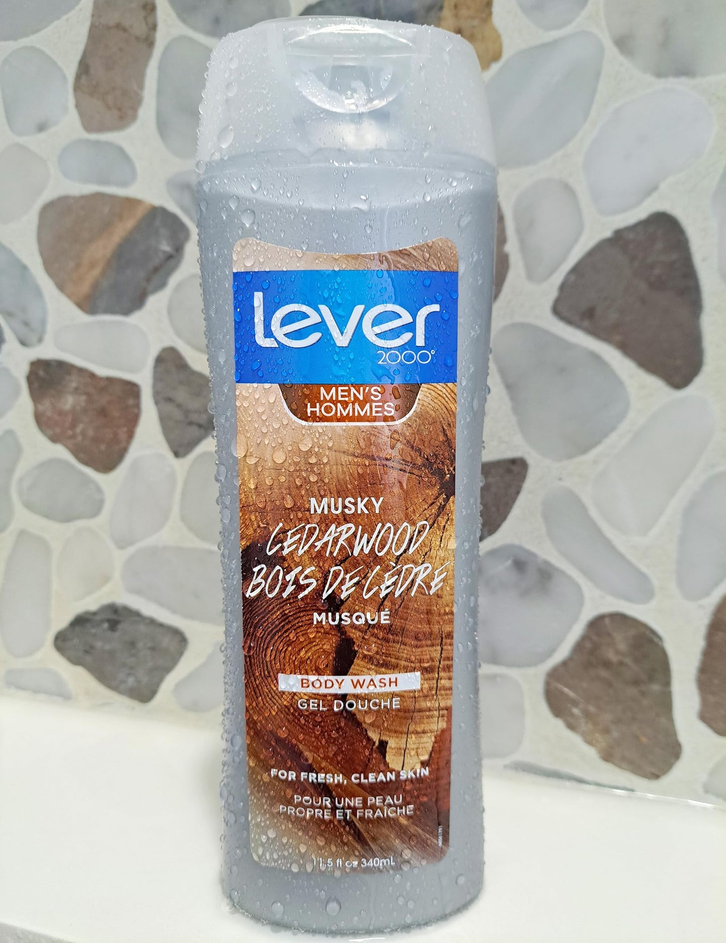 Lever 2000 Musky Cedarwood Body Wash for Men - 11.5 oz (340ml) - Fresh and Clean Skin with Bold Spices (1)