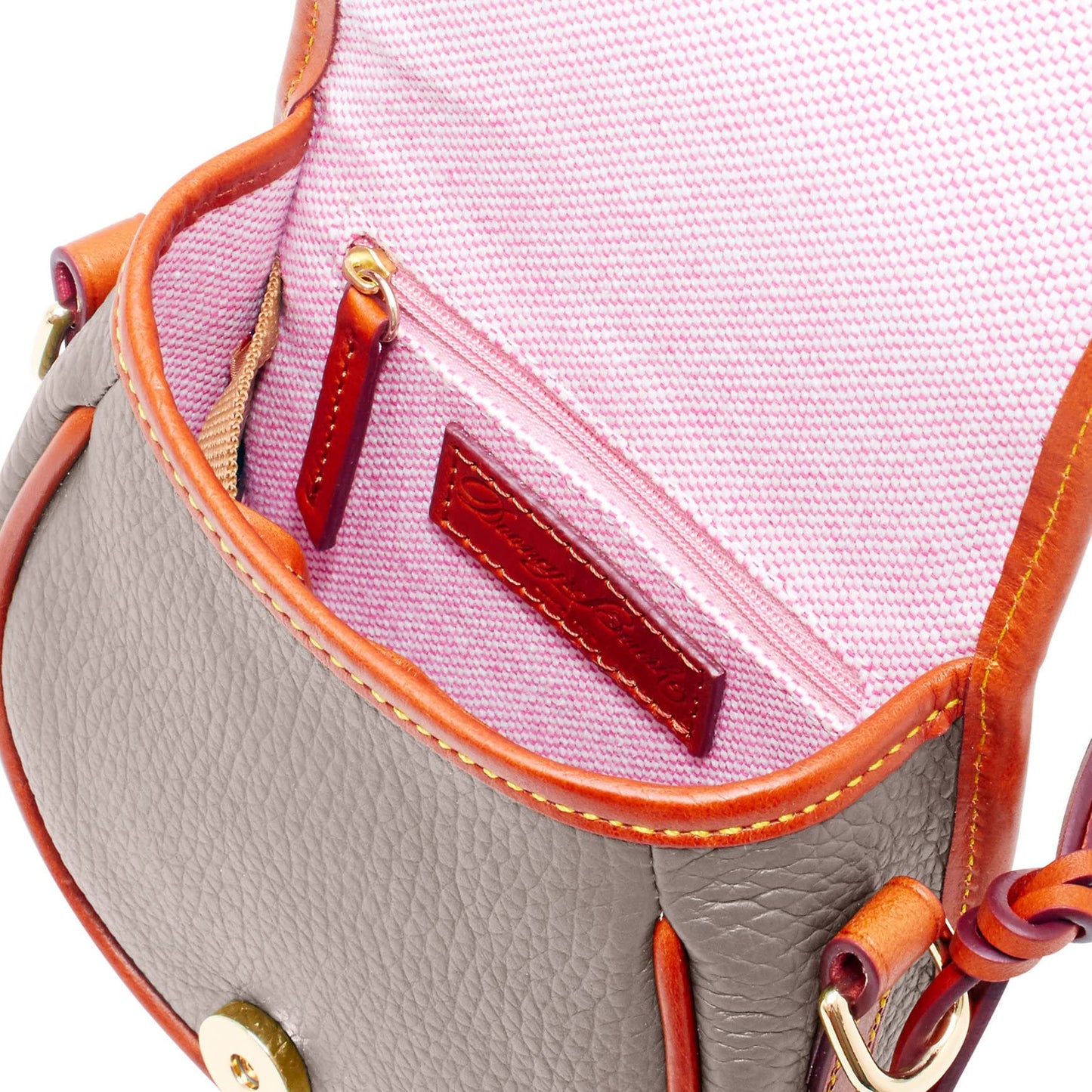 Dooney & Bourke Handbag, All Weather Leather 2 Duck Bag Crossbody - Taupe