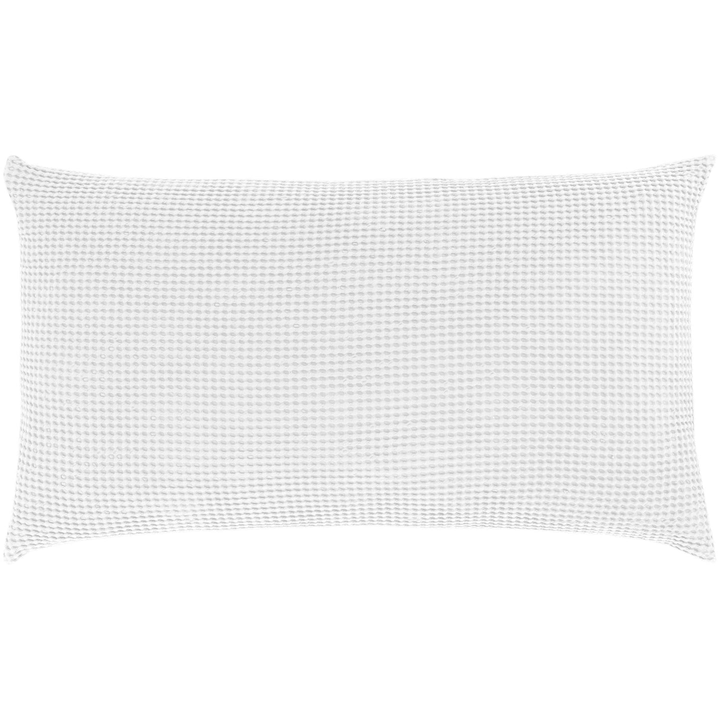 Pine Cone Hill Bubble White Matelasse Sham, Euro Size, White Solid Pattern