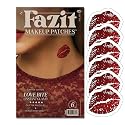 Fazit Makeup Patches - Love Bite - Glow Up Make-Up Patches - Cute Glitter Makeup Accessories For Women - Cosmetic Glitter For Face