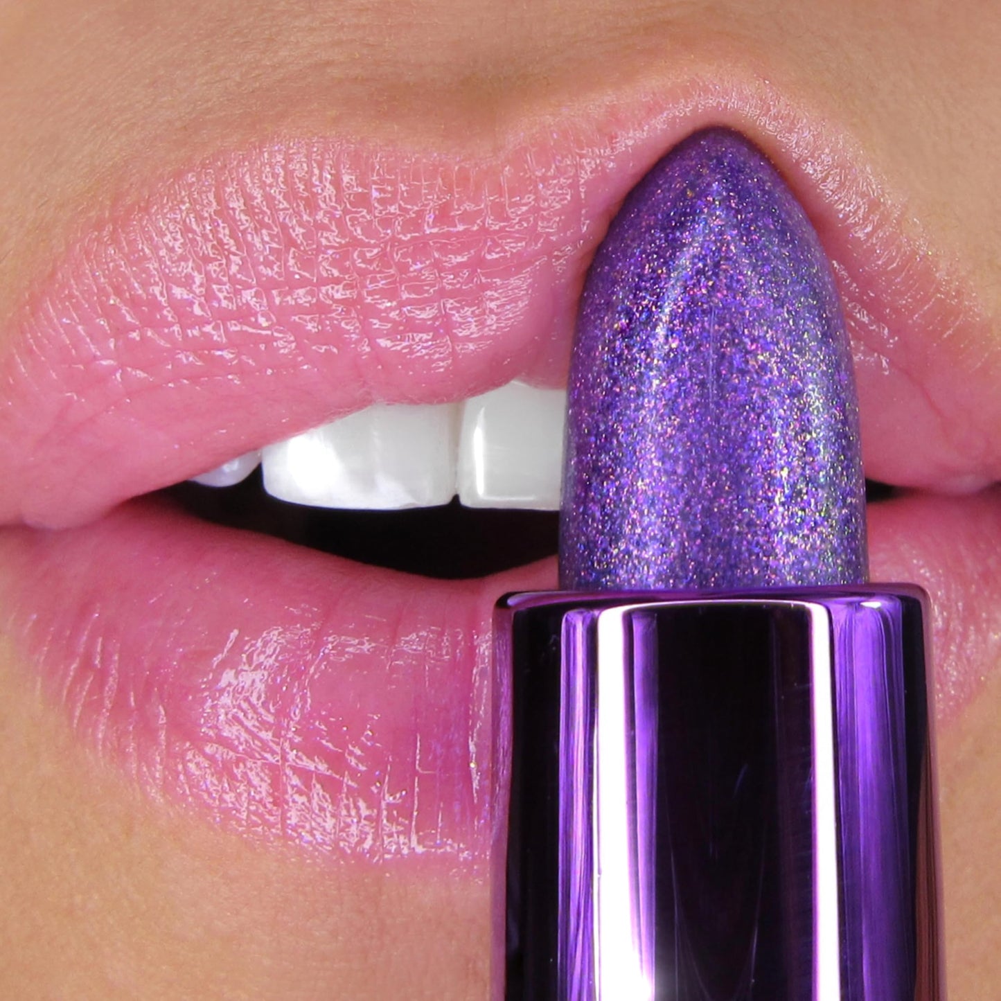 Winky Lux Amethyst Glimmer Balm - Nourishing pH Lip Balm with Color Changing Tint, Hydrating Ceramides Soften Lips, Coconut Scent