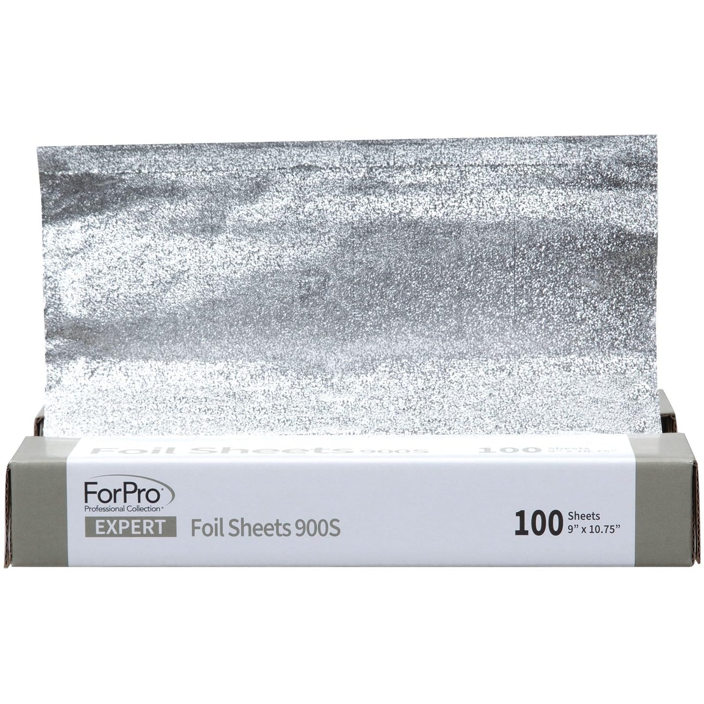 ForPro Expert Embossed Foil Sheets 900S, Aluminum Hair Foils for Color Application and Highlighting Services, Food Safe, Pop-Up Dispenser, 9” W x