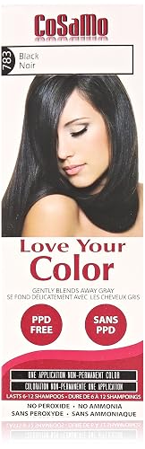 Love Your Color Cosamo Non Permanent Hair Color, Black