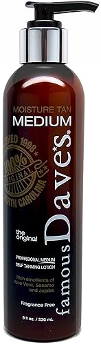 Self Tanner Sunless Tanning Lotion Fair to Medium Skin Tones Sunless Cream Streak-Free Moisturizing Self Tanning with 8 fl oz. Natural Quick-Drying