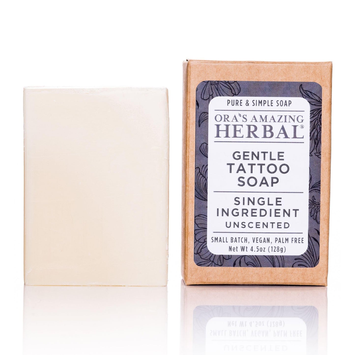 Tattoo Soap, Unscented, Made in the USA, Ora’s Amazing Herbal Beauty & Personal Care Ora's Amazing Herbal