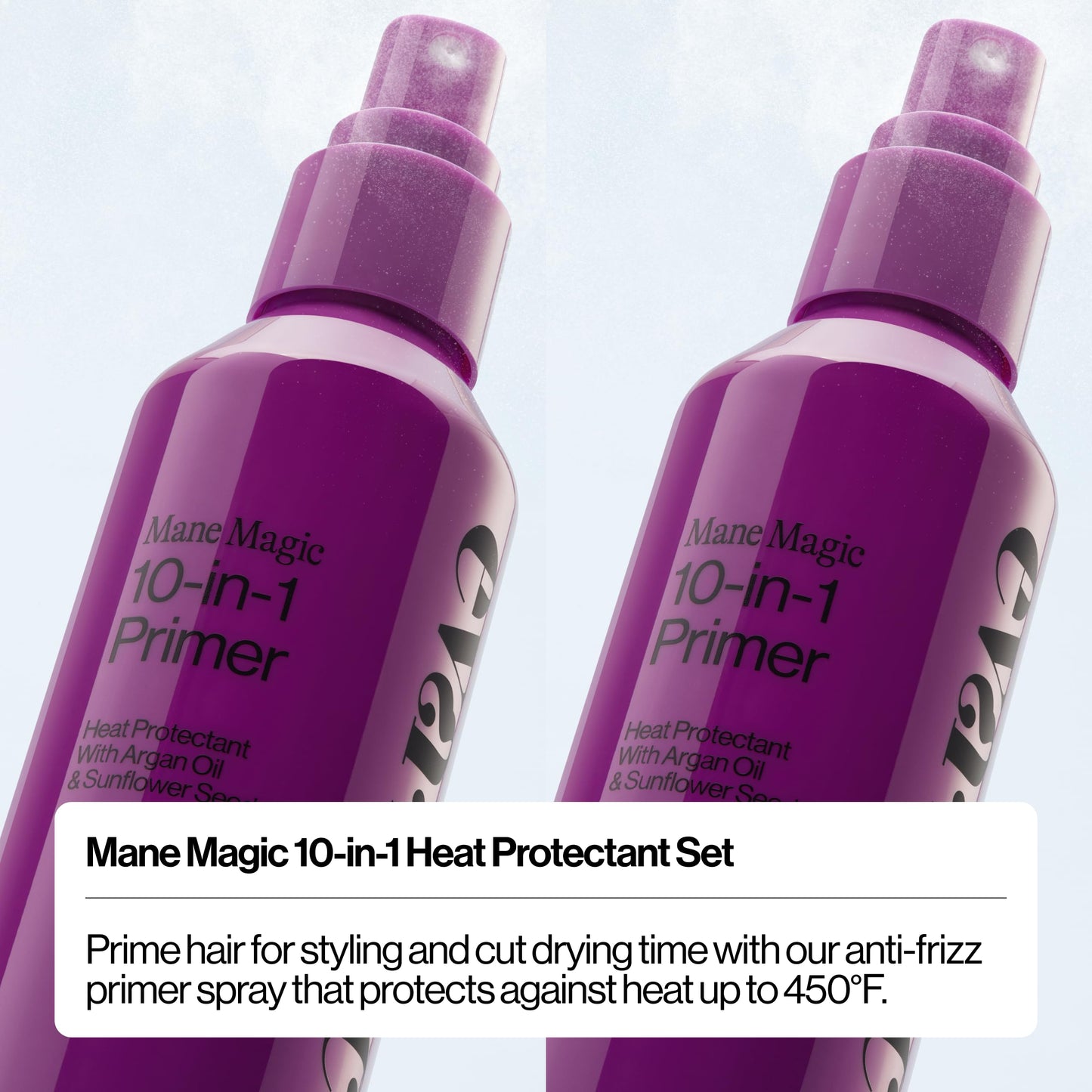 Eva NYC Mane Magic 10-in-1 Heat Protectant Set for Medium + Thick Hair - Anti-Frizz Heat Protection Spray Gift Set - Argan Oil Blow Dry Spray