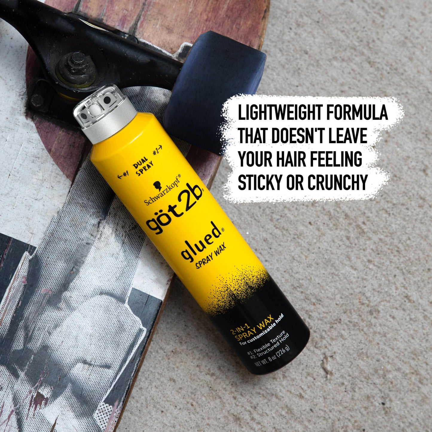 Got 2B Glued Spray Wax 2-In-1 8 Ounce (Pack of 2)