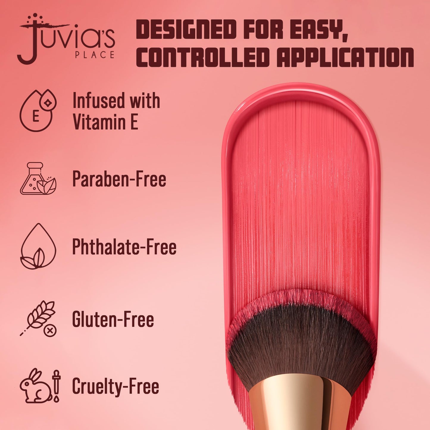 Juvia's Place Blushed Liquid Tint - Flamingo Rose - Lightweight Liquid Blush, Radiant Dewy Finish, Buildable Formula with Vitamin E, Long-lasting