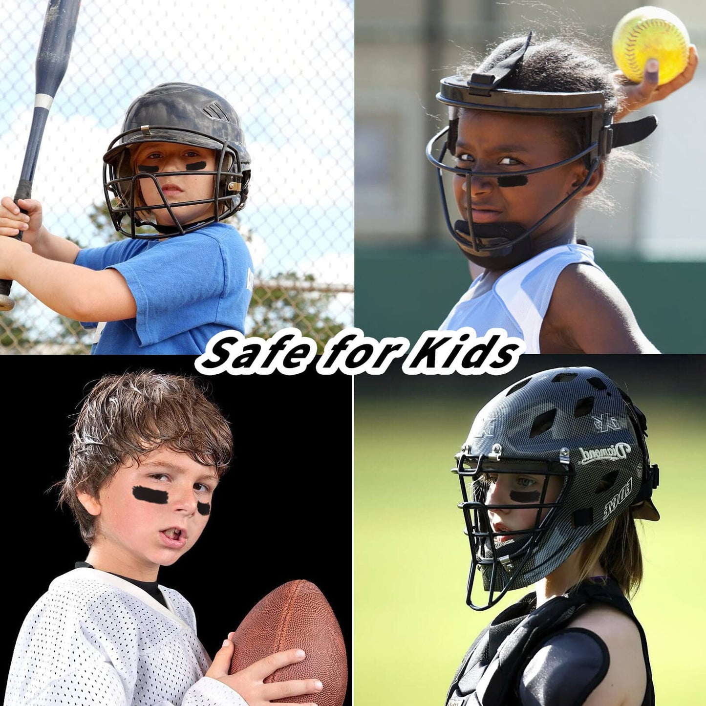 MEICOLY 3 Colors Camo Face Paint Set,Black Maroon Brown Green Eye Black Stick,Sporting Face Paint for Baseball Softball Football Lacrosse,Hunting Beauty and Personal Care MEICOLY
