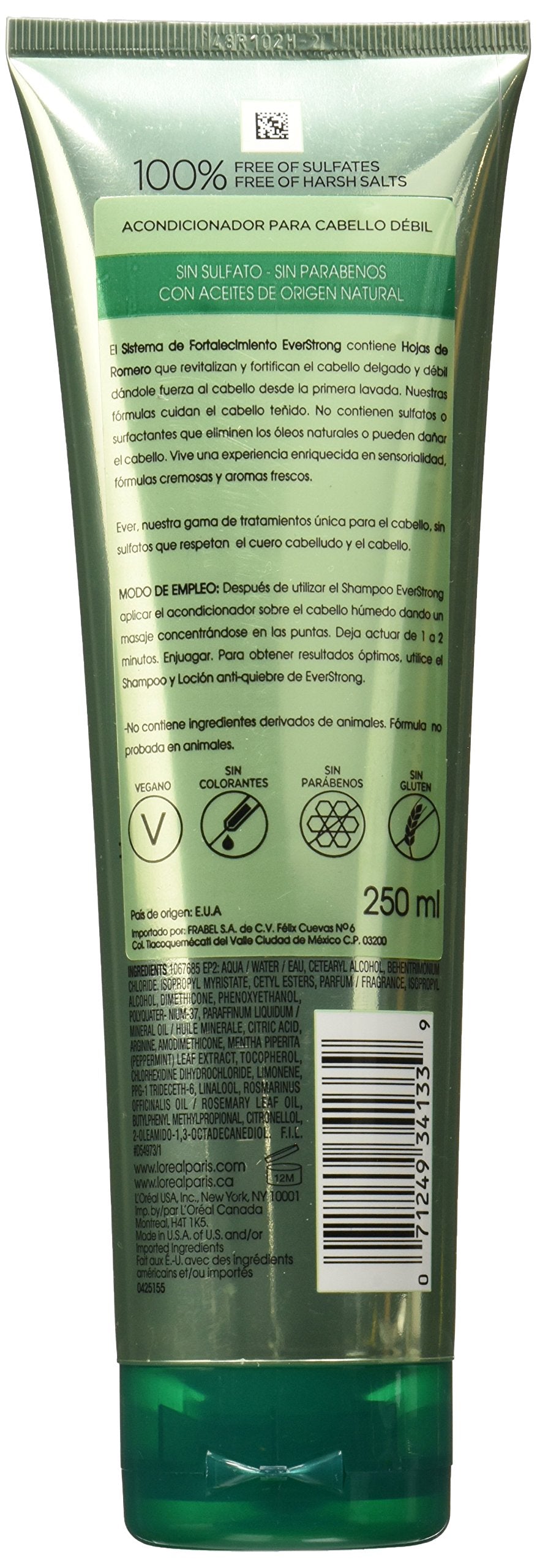 L'Oréal Paris EverStrong Sulfate Free Thickening Conditioner, 8.5 fl. oz.