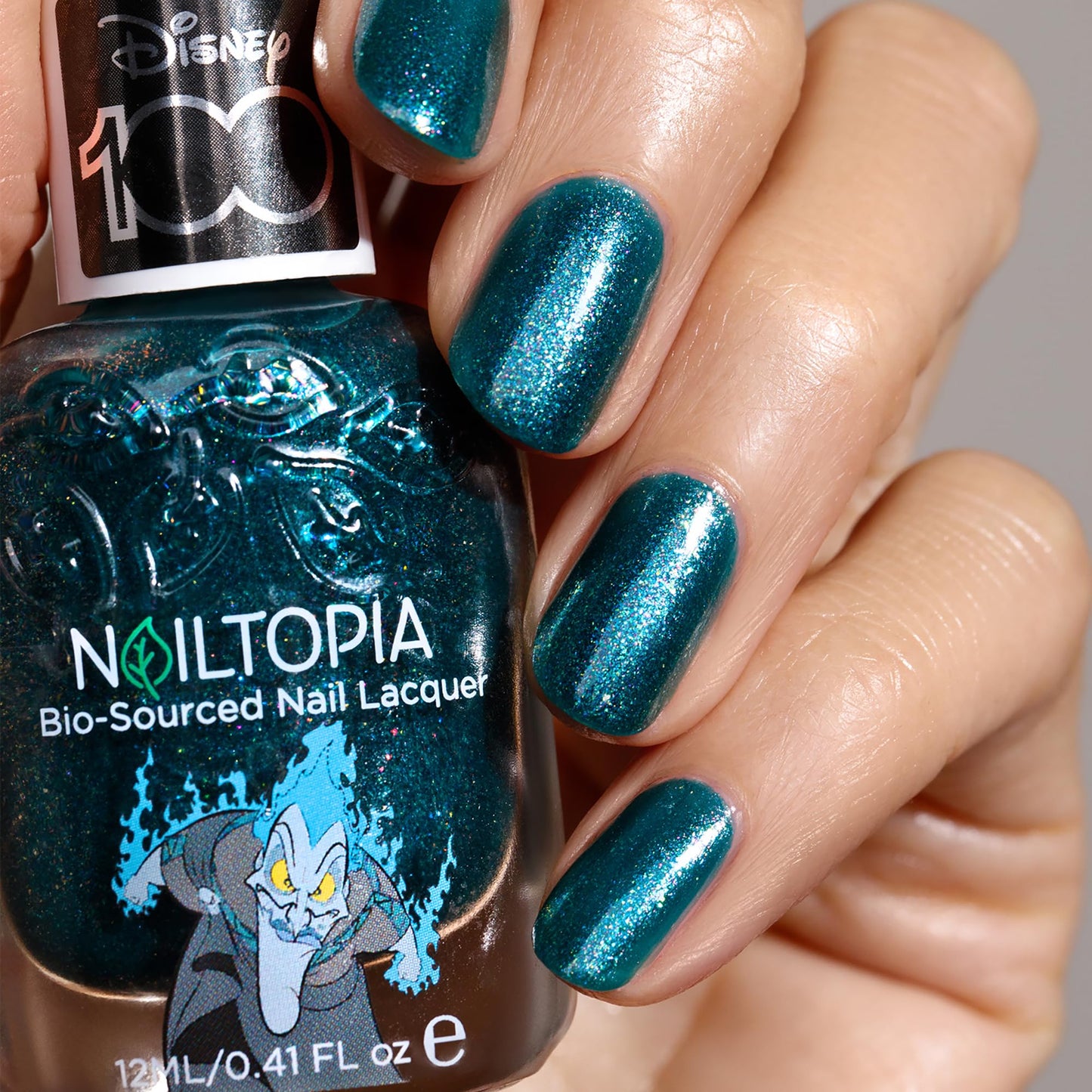 Nailtopia Bio-Sourced Chip Free Nail Lacquer Disney Collection, Hades, 0.41 oz - All Natural - Vegan - Strengthening - Quick-Dry - Long Lasting Beauty & Personal Care Nailtopia