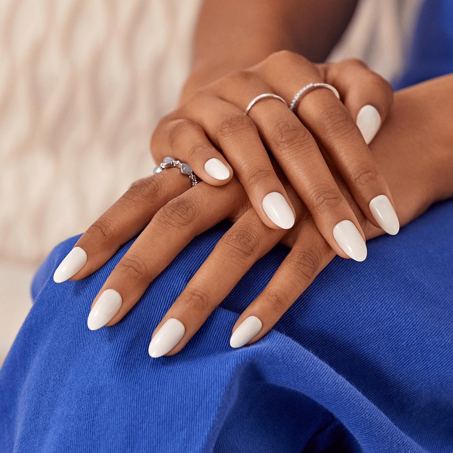 KISS imPRESS Color Press-On Manicure Fake Nails, Ballroom - Short & Square, Solid White, Ready To Wear, Chip Proof, Smudge Proof, No Dry Time, Mini Beauty & Personal Care imPRESS