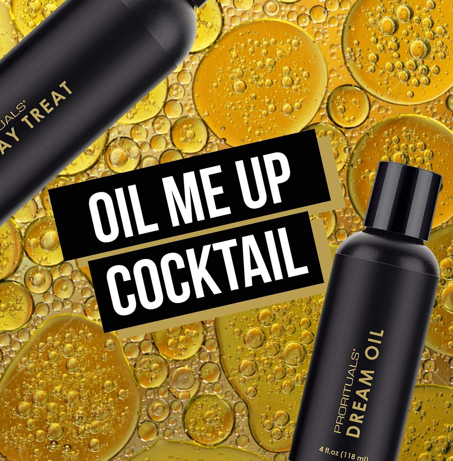 Prorituals Dream Oil - Lightweight, Hydrating Hair Oil, Adds Shine, Strengthens & Repairs Dry Hair, Vanilla Scent, 4 fl oz