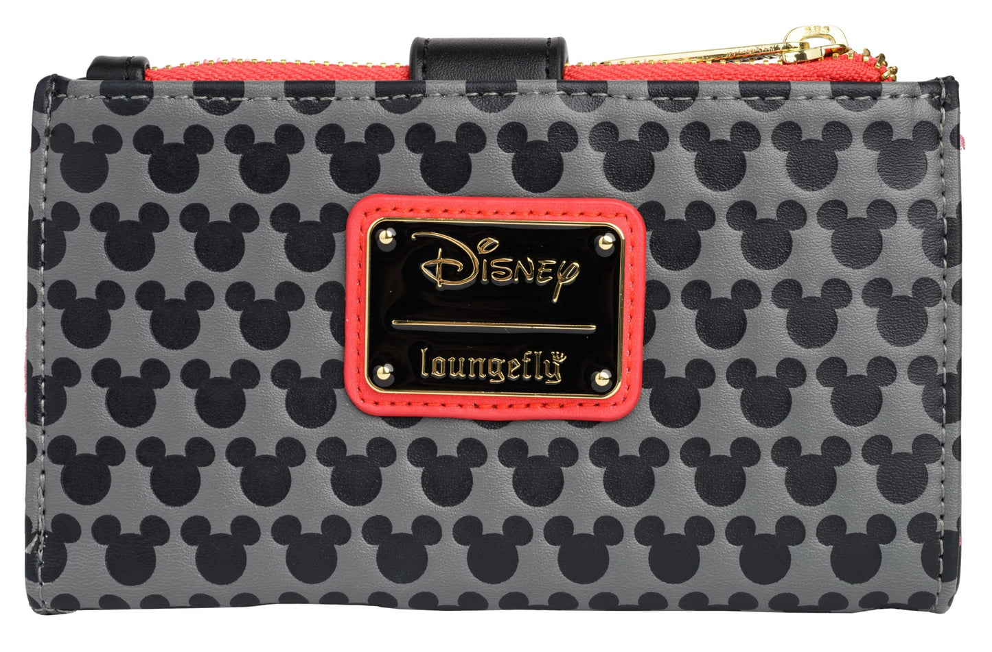 Loungefly Disney Mickey Mouse Faux Leather Wallet Womens Snap Flap Clutch