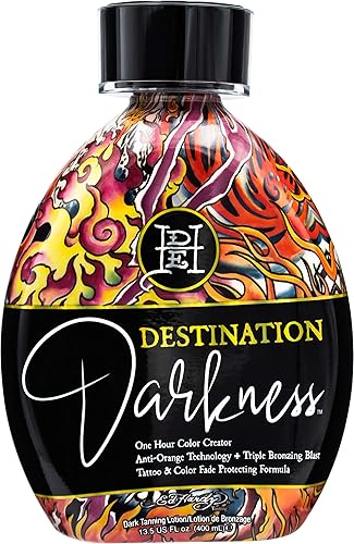Ed Hardy Tanning Destination Darkness - One Hour Color Creator Anti-Orange Dark Tanning Lotion 13.5 oz.