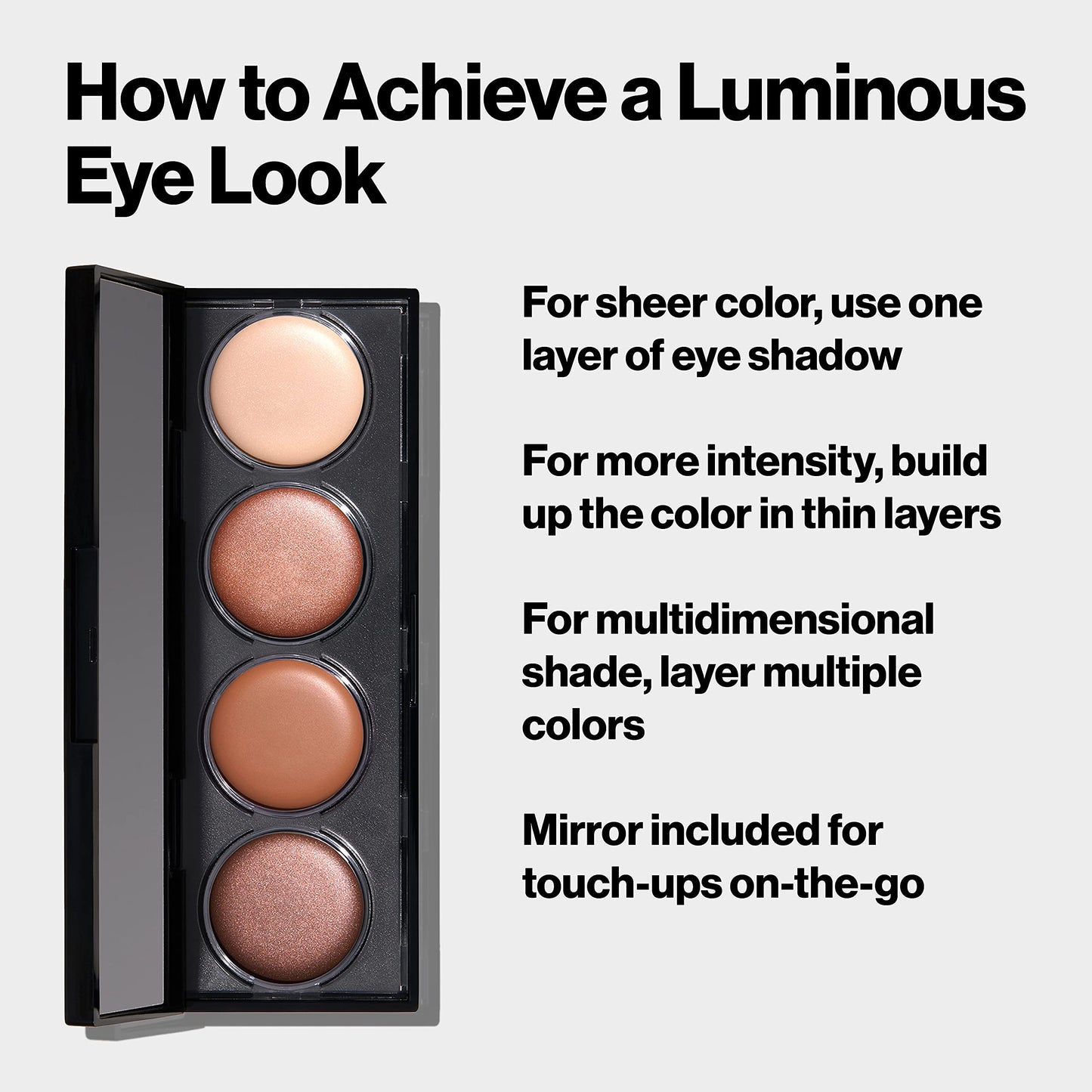 Revlon Crème Eyeshadow Palette, Illuminance Eye Makeup with Crease- Resistant Ingredients, Creamy Pigmented in Blendable Matte & Shimmer Finishes, 710
