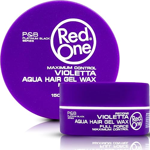 Redone Hair Styling Wax Violetta 150ml | Strong Hold & High Shine Gel Wax for Men & Women | Lavender Scent | Long Lasting Edge Control & Wet Look Hair