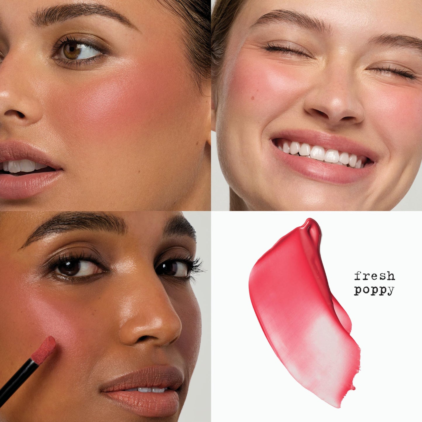 Stila Convertible Color Nourishing Liqua-Tint, Fresh Poppy | Hydrating Liquid Blush & Lip Tint with Hyaluronic Acid | Lightweight Skin-Boosting Liquid
