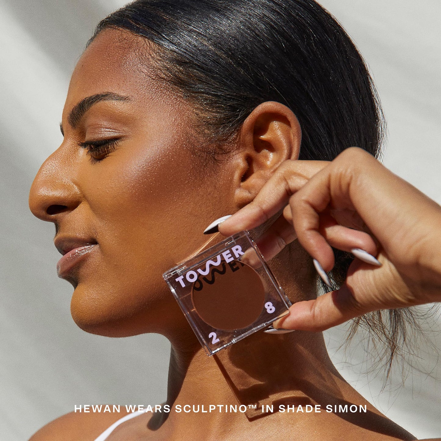 Tower 28 Sculptino Cream Contour - Foolproof Cream Bronzer Contour - Natural Face Sculpting Matte Bronzer Balm - Vegan, Everyday Face Makeup