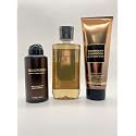 Bath and Body Works Teakwood - Three Piece Men's Collection 8 oz Body Cream, 3.7 oz Deodorizing Body Spray, 10 oz 2-IN-1 Hair and Body Wash