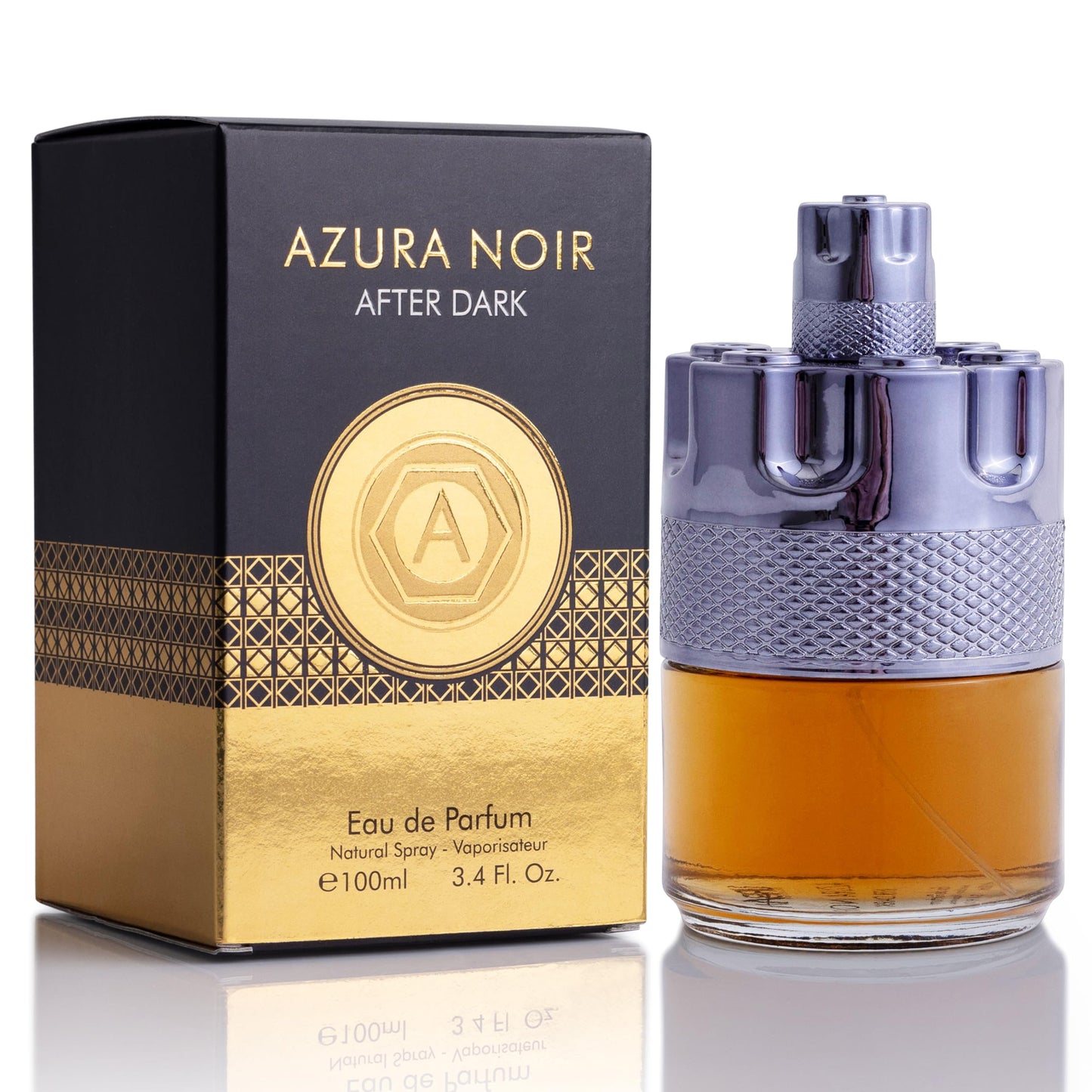 Azura Noir After Dark Eau De Parfum for Men - Woody Spicy Fragrance - Long-Lasting Cologne Choice For Daily Wear - Top Notes of Lemon, Mandarin