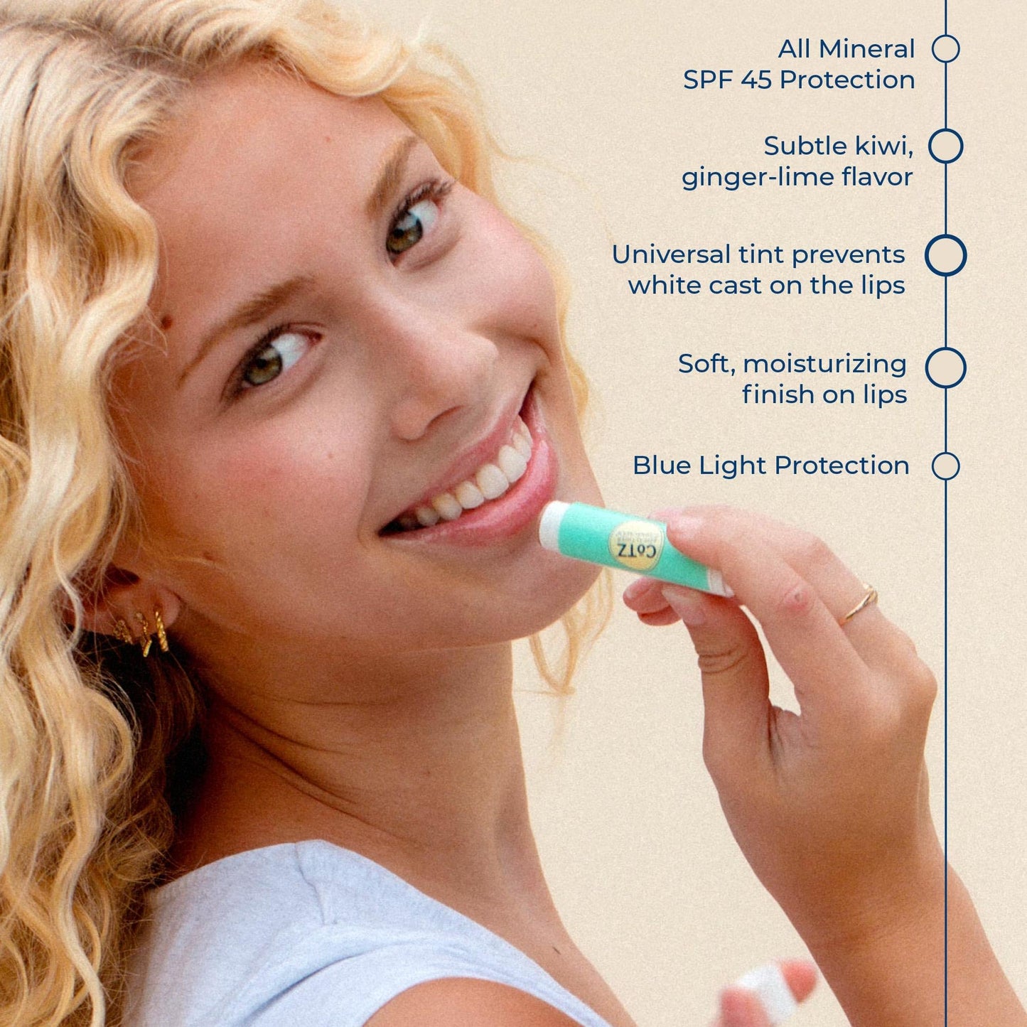 Cotz Lip Spf 45, .14 Ounce