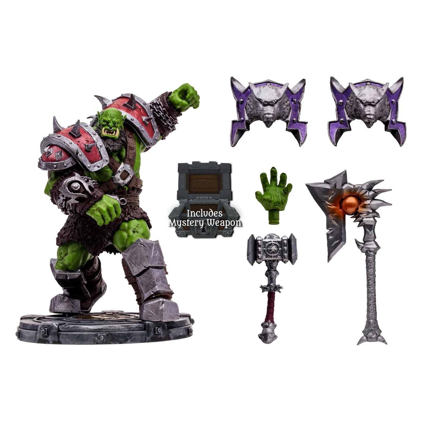 McFarlane Toys - World of Warcraft Orc: Warrior/Shaman (Common) 1:12 Scale Posed Figure