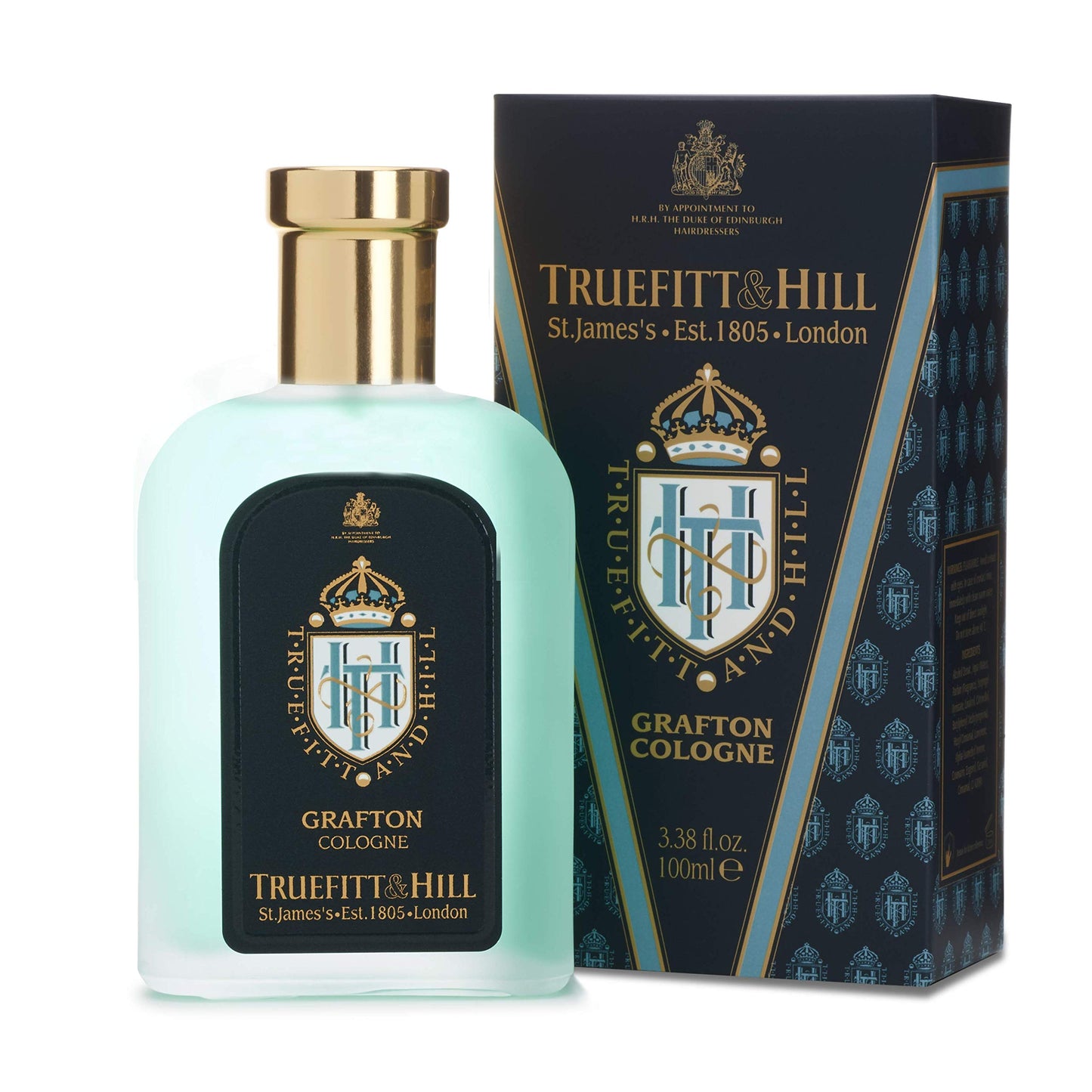 Truefitt & Hill Luxury Cologne - Grafton - Premium Long-Lasting Amber and Leather Men's Fragrance Presented in a Beautifully Etched Traditional