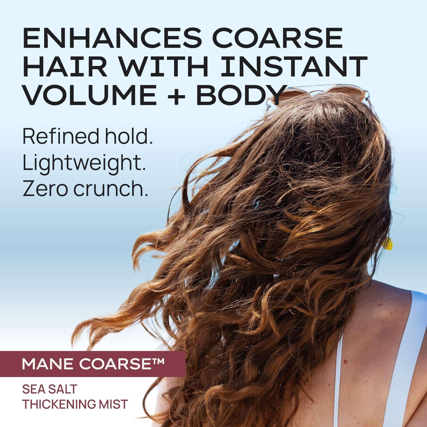 STYLE EDIT MANE COARSE™ Sea Salt Spray for Hair | Thickening Texturizing Spray for Men & Women | Instant Volume & Texture with Light Hold for Beach