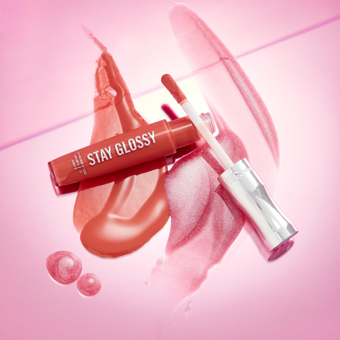 Rimmel Stay Glossy Lip Gloss - Non-Sticky and Lightweight Formula for Lip Color and Shine - 340 Captivate Me!, .18oz Beauty and Personal Care Rimmel