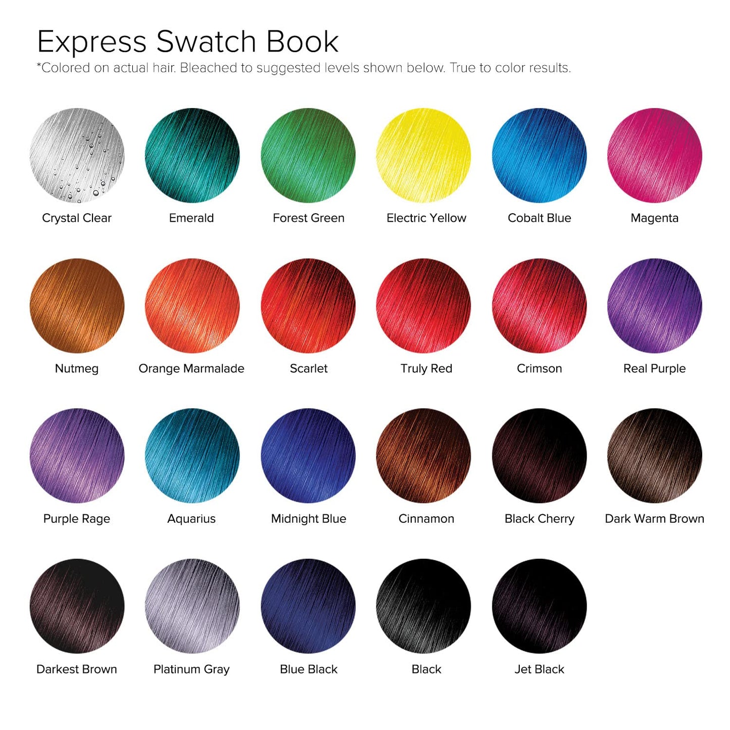 Kiss Express Semi-Permanent Hair Color - Vivid, Highly Pigmented Dye for Vibrant Hair, Gentle Formula, Gray Coverage, pH Balanced,23 Intermixable