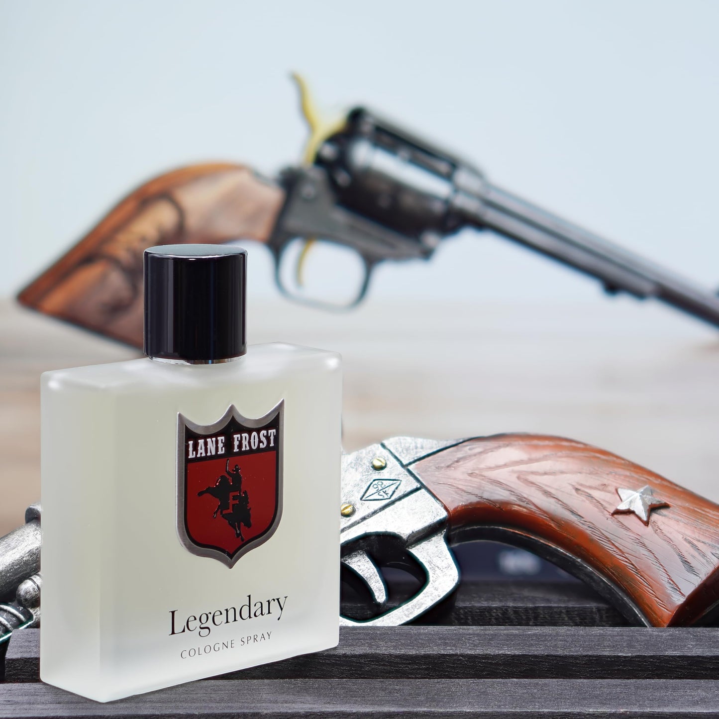 Lane Frost Legendary Frosted Cologne for Men - Fresh Western Fragrance with Crisp Citrus and Woodsy Notes - Cool Masculine Cologne Spray for the