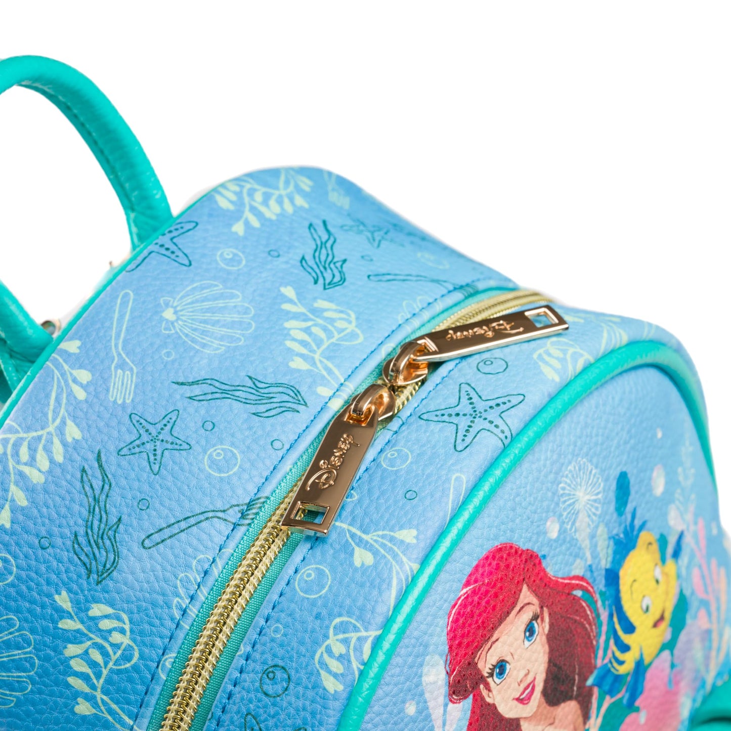 Wondapop Disney The Little Mermaid Ariel 11" Vegan Leather Mini Backpack
