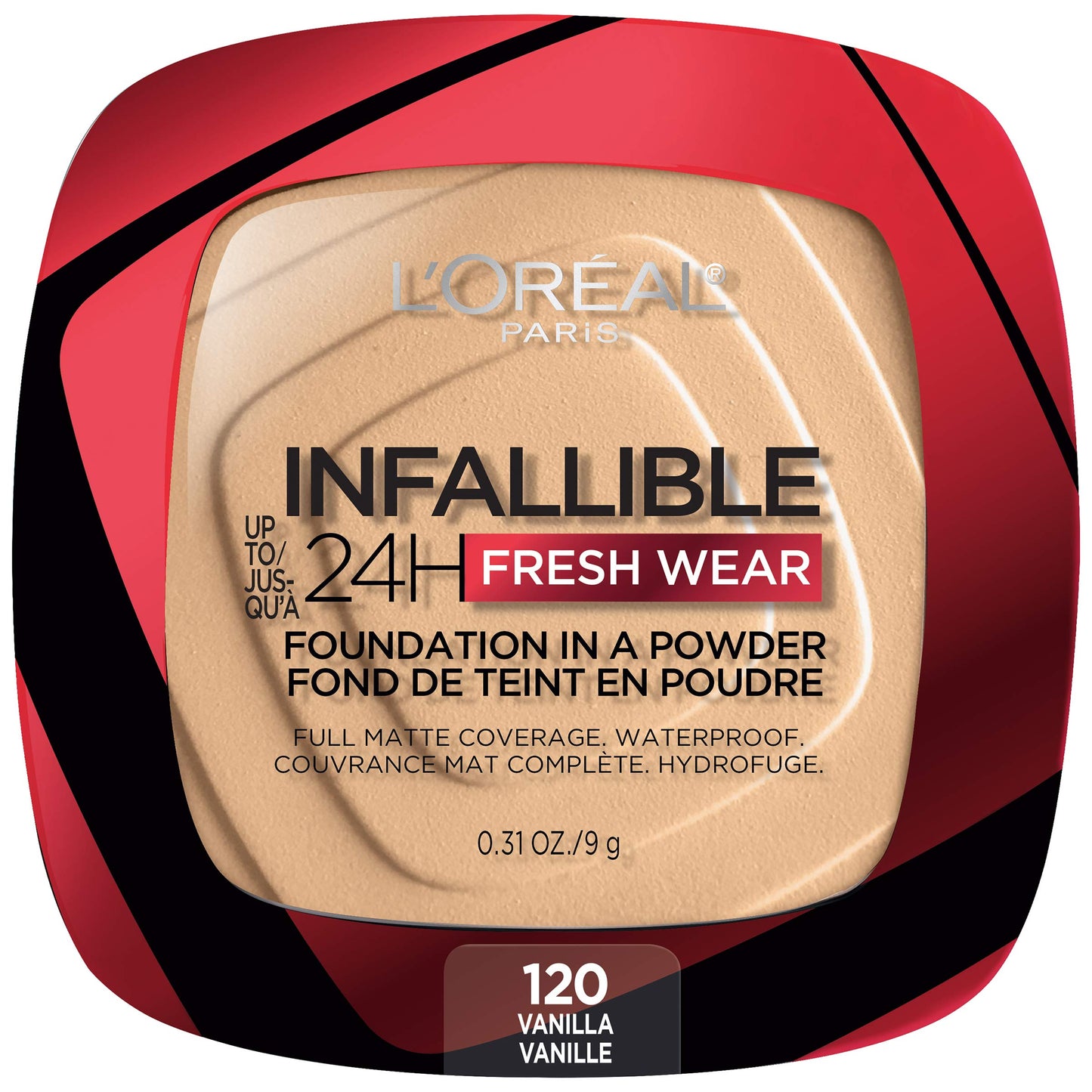 L'Oreal Paris Makeup Infallible Fresh Wear Foundation in a Powder, Up to 24H Wear, Waterproof, Vanilla, 0.31 oz. (Packaging May Vary) Beauty and Personal Care L'Oreal Paris Default Title