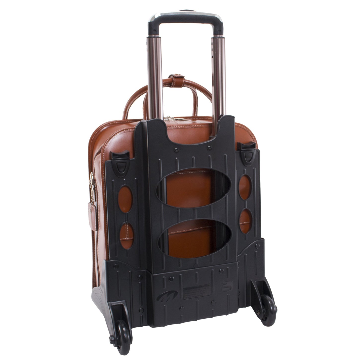 McKlein LA GRANGE, Top Grain Cowhide Leather, 15" Leather Detachable -Wheeled Ladies' Laptop/Computer & Tablet Business Briefcase Bag/Women's Rolling