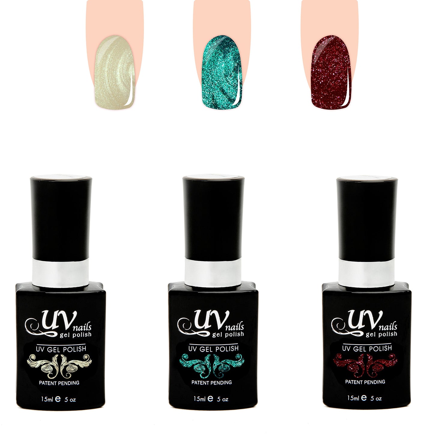 UV-Nails Juno Set of 3 UV or LED gel polish Beauty & Personal Care UV-NAILS