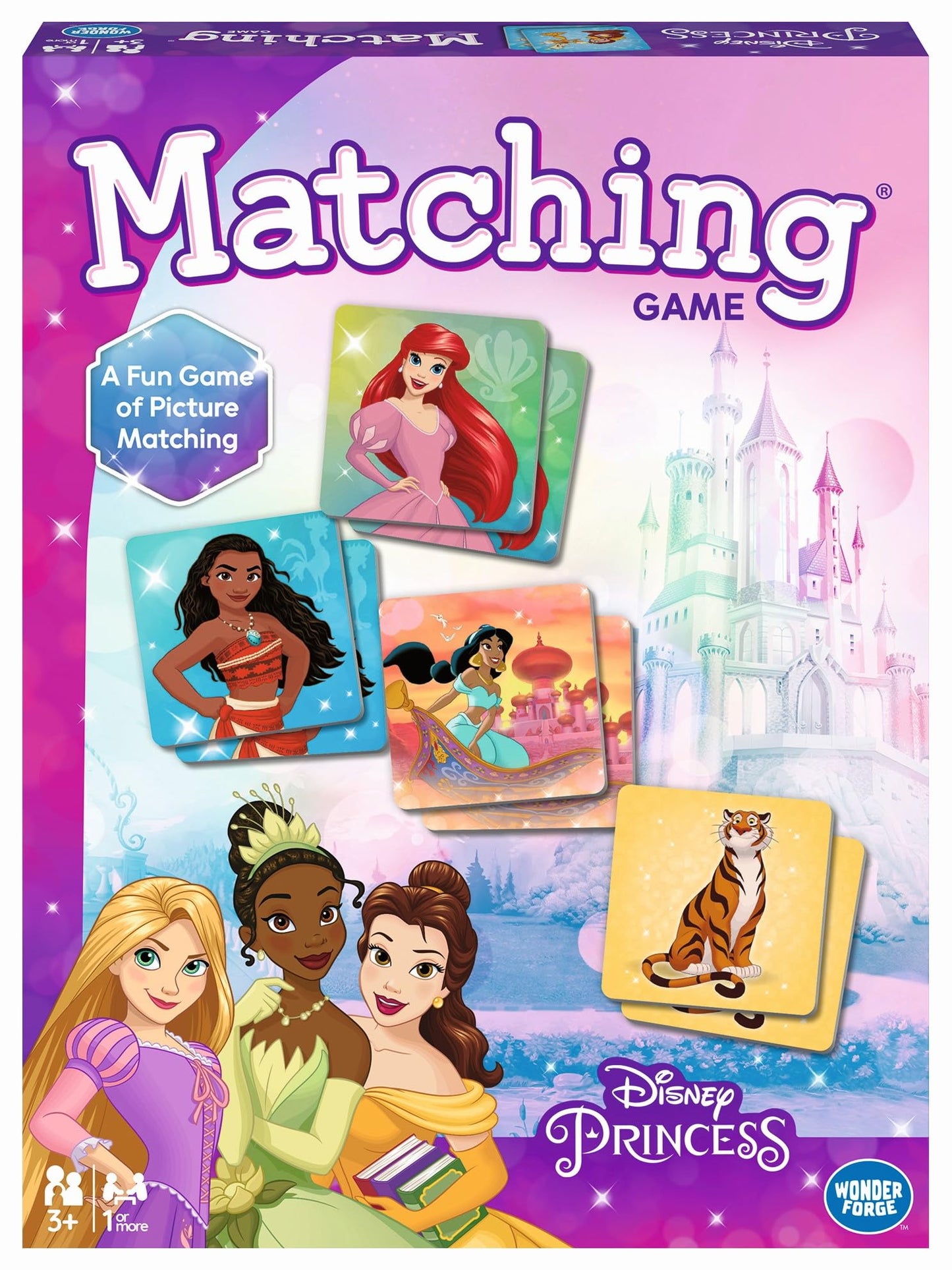 Wonder Forge Disney Princess Matching Game - Fun Memory Game for Kids Ages 3 and Up - Toddler Learning Toy Featuring Belle, Ariel, and Elsa and more…