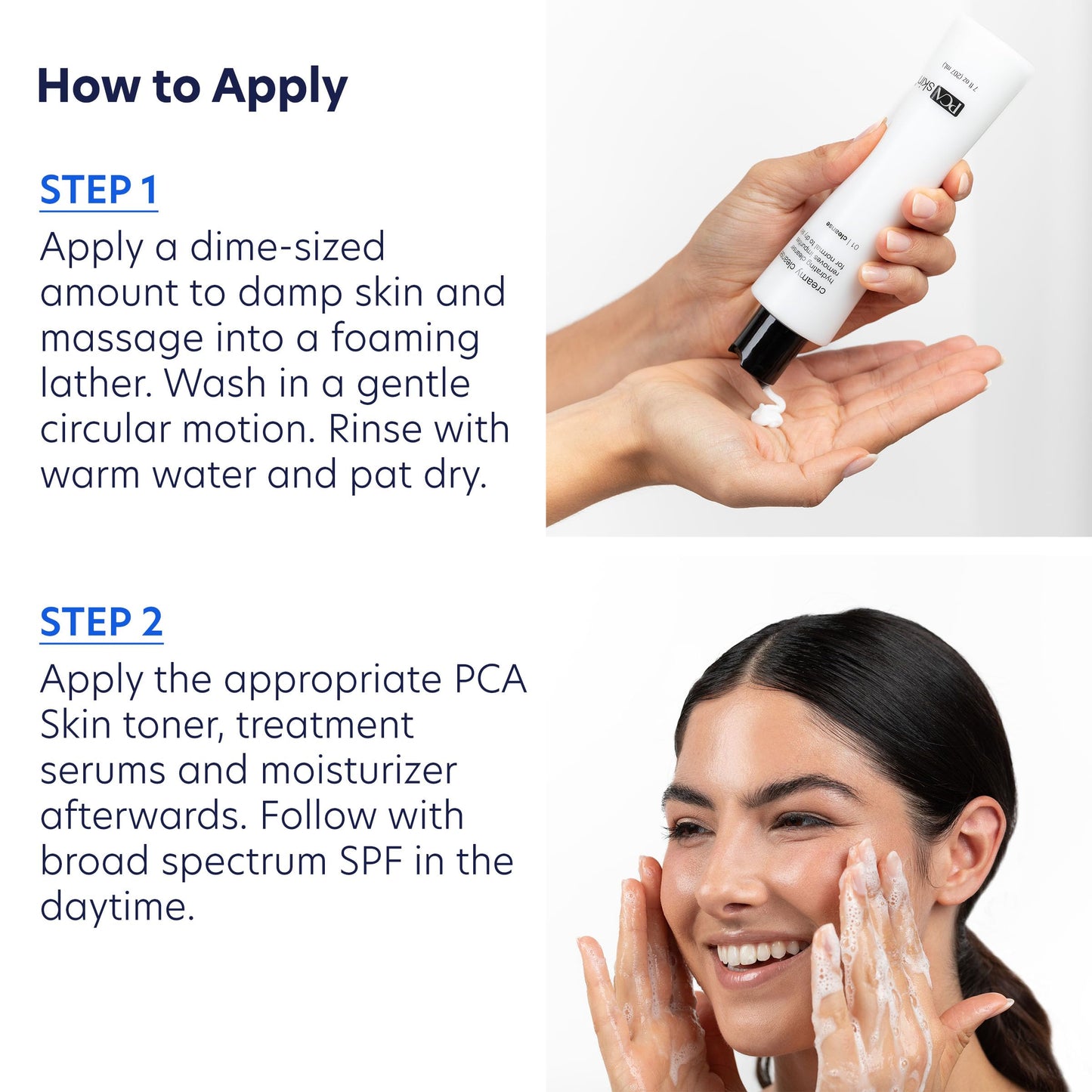 PCA SKIN Creamy Moisturizing Face Cleanser, Gentle Daily Face Wash for Dry and Sensitive Skin, Leaves Skin Feeling Soft and Smooth, Helps Remove