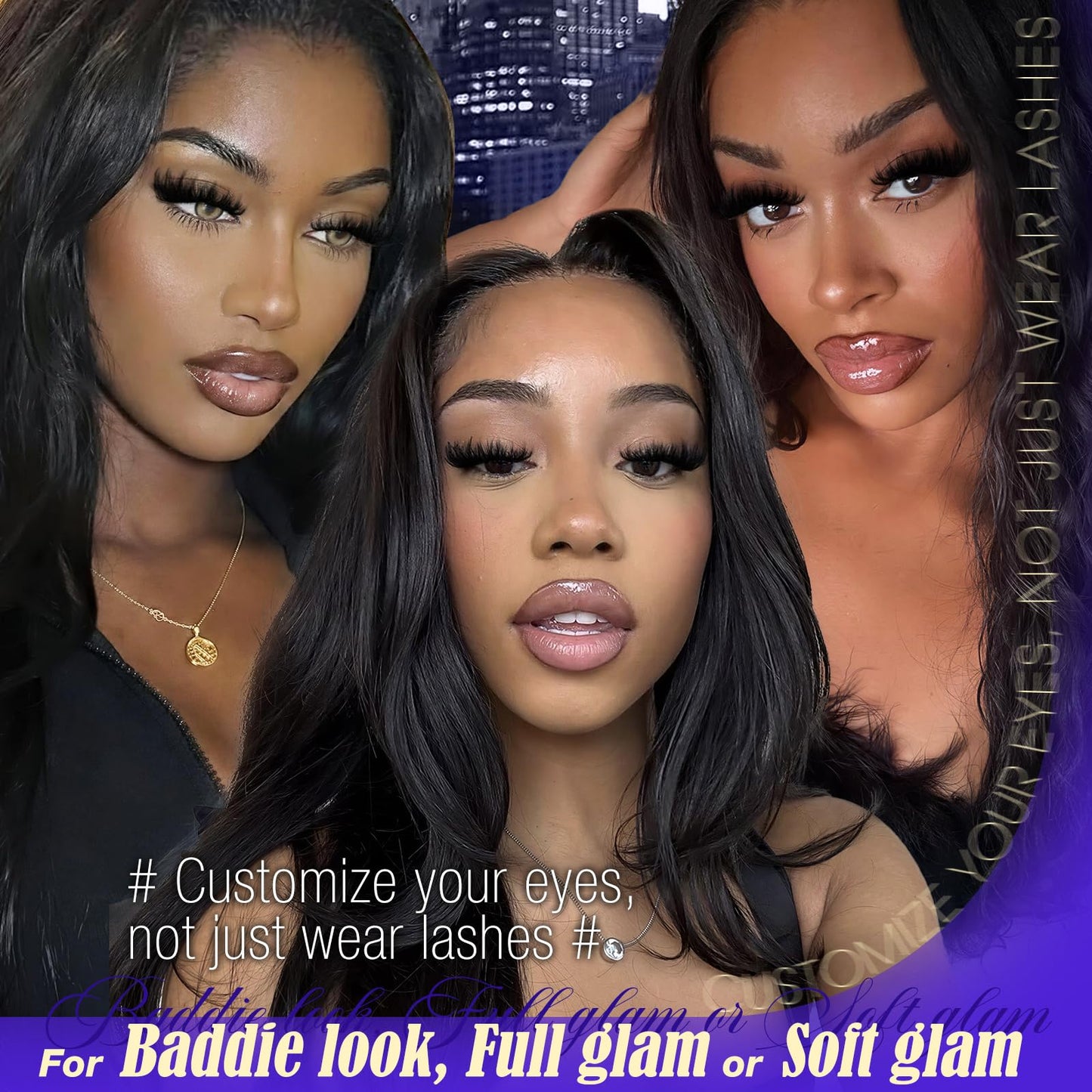 Fluffy Lash Clusters Kit 150D+200D+300D Thick Volume Cluster Eyelash Extensions 12-25mm Dramatic Long Eyelash Clusters Kit Wispy D Curl Cluster Lashes Beauty and Personal Care Yawamica