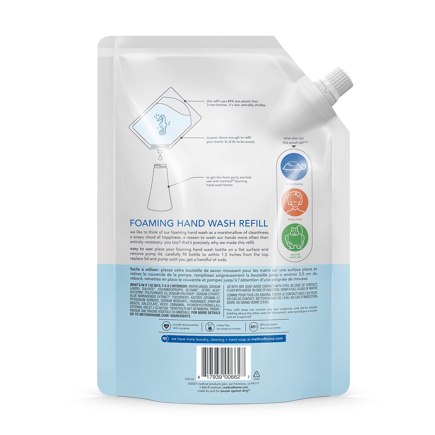 Method Foaming Hand Soap Refill, Sweet Water, 28 oz, 1 pack, Packaging May Vary Beauty & Personal Care Method