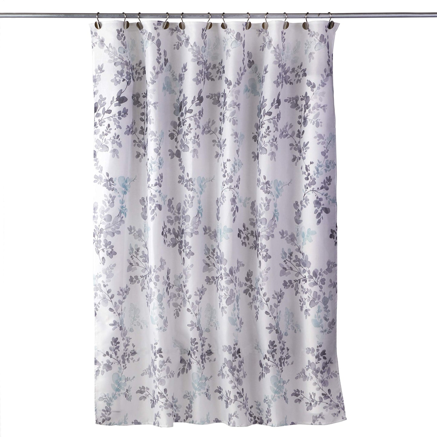 SKL Home by Saturday Knight Ltd. Greenhouse Leaves Shower Curtain,Aqua 70x72