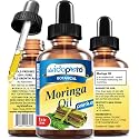 MYVIDAPURE MORINGA OIL Moringa oleifera 100% Pure REFINED UNDILUTED Cold Pressed for Skin, Face, Hair, Lip and Nail Care (1 Fl Oz)