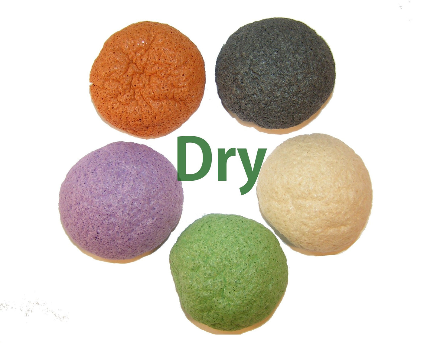 Konjac Sponge Set: Organic Skincare Facial for Natural Exfoliating and Deep Pore Cleansing 5 Piece Sampler Pack Infused with Charcoal, Turmeric, Green