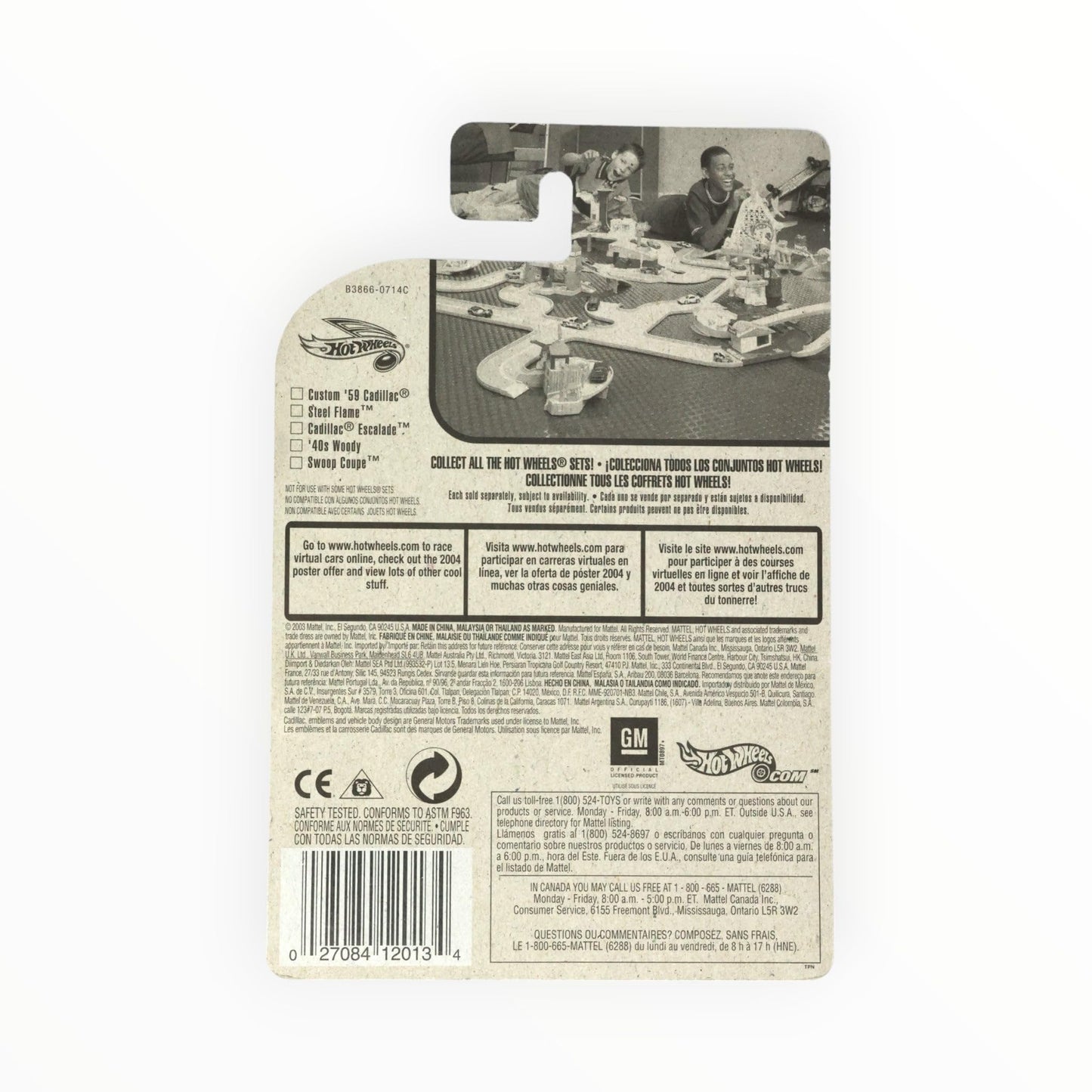 Hot Wheels 2004-145 Crank Itz 3/5 Cadillac Escalade Blue 1:64 Scale