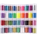 36 Colors Set, Fine Glitter for Resin, Arts and Craft Supplies Glitter, Cosmetic for Body Nail Face Hair Eyeshadow Lip Gloss Makeup, Festival